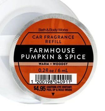Капсула для авто Bath and Body Works Fragrance Farmhouse Pumpkin & Spice 09116 фото