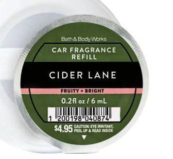 Капсула для авто Bath and Body Works Fragrance Cider Lane 09114 фото